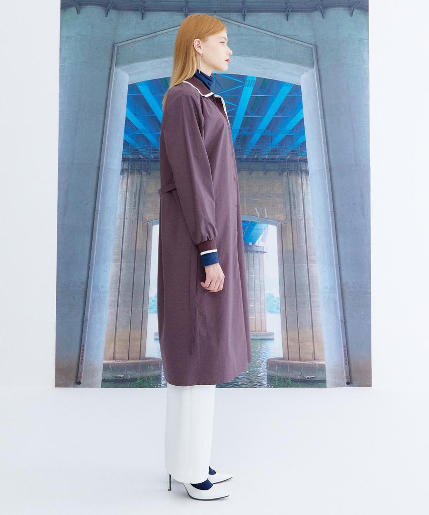 THE STUDIO K Pique Shirt Dress_Brown