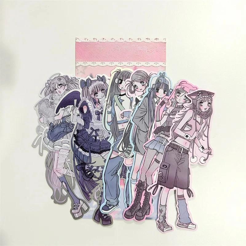 

Korean Style CuteSticker Pack Y2k Sweet Asian Style Maid Guka Character Sticker Decorative Material Sticker
