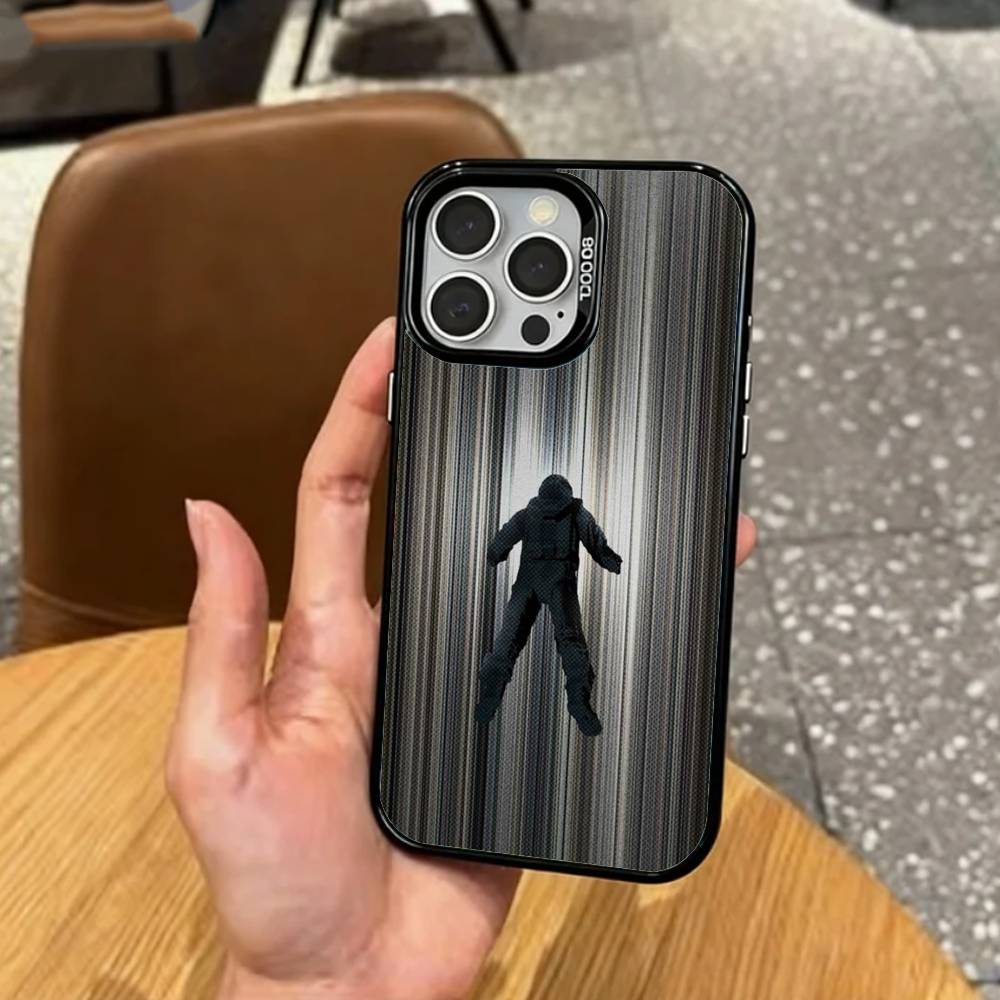 Sci-Fi Film I-Interstellar Movie Phone Case For iPhone17,16,15,14,13,12,11 Plus,Pro Max Colored Silver Plated Inside Cover