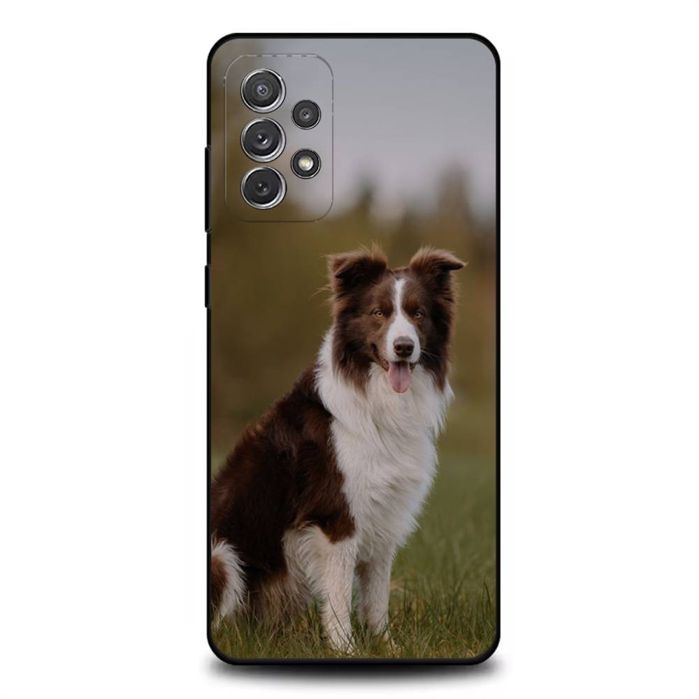 Border Collie Dog Phone Case For Samsung S25,S24,S21,S22,S23,S30,Ultra,S20,Plus,Fe,Lite,Note,10,9,5G Black Cover