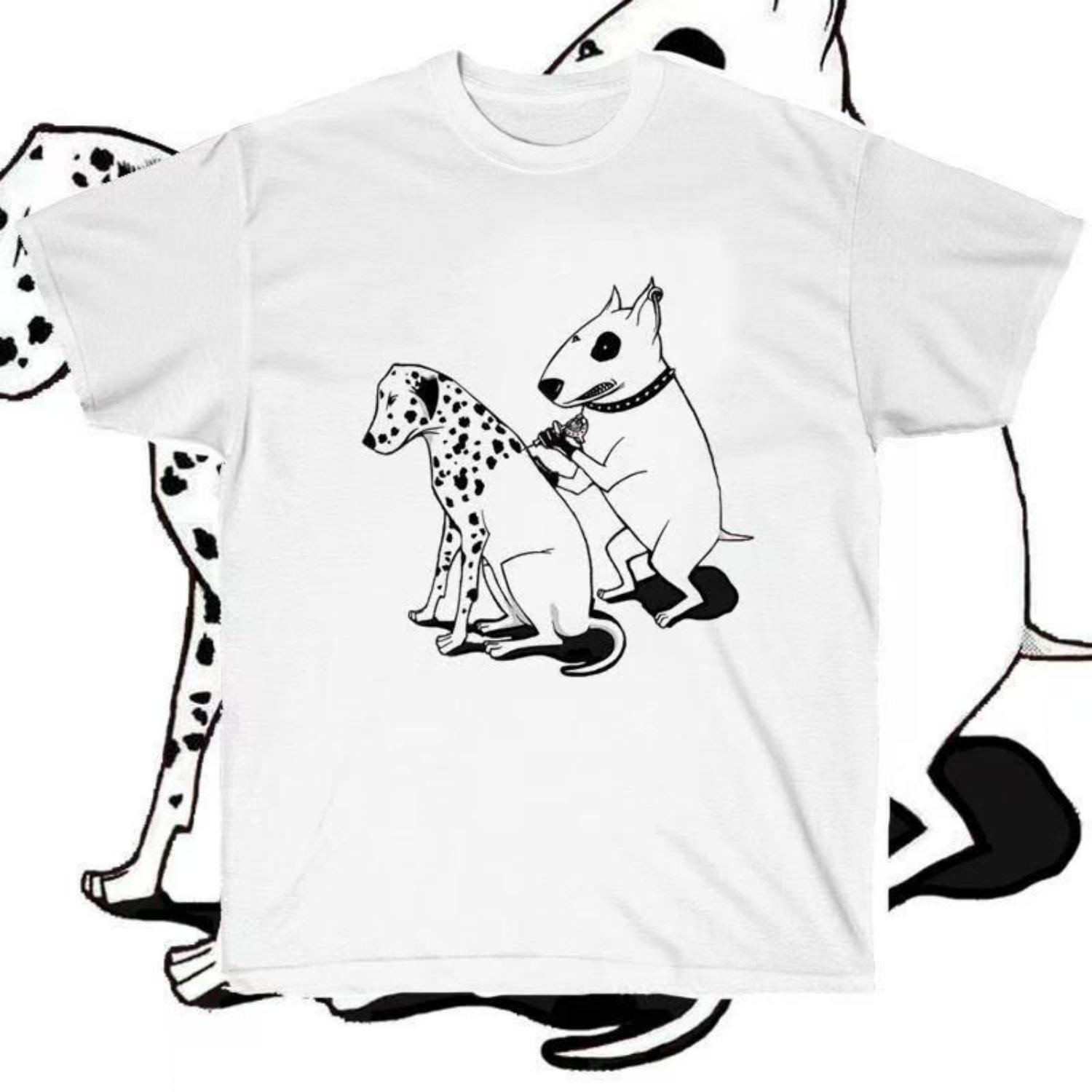 

Mockingjay Dog Tshirt with Cowhead Patterned Spots Mens and Womens Large Size 100 Cotton Printed Design Large Size Short XXXXXL чорний