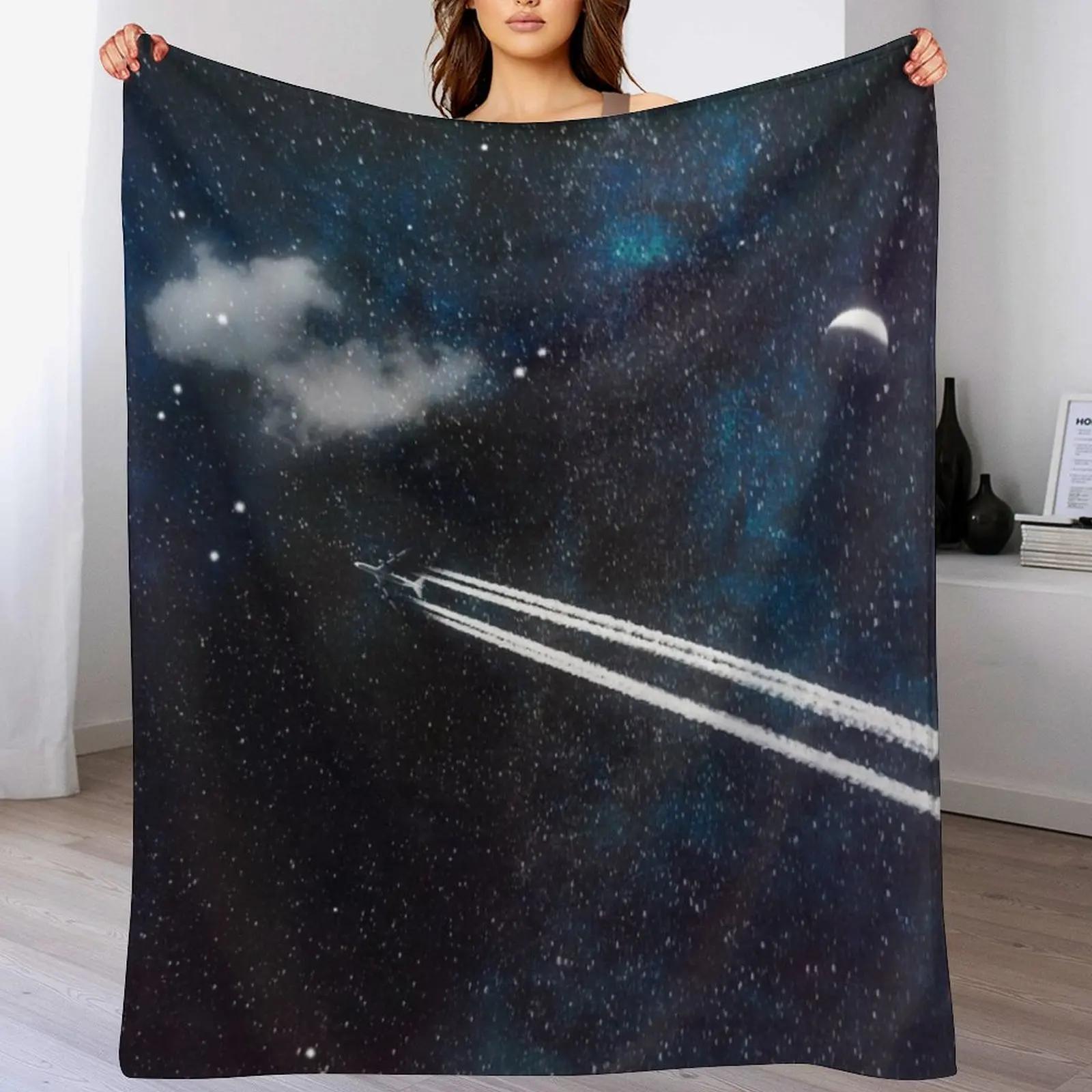 Star Traveller Throw Blanket All Season Soft Lightweight Blanket for Home 75X95CM
