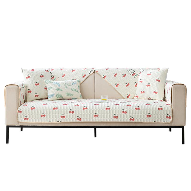 Summer Popular Cold Sofa Cushion Cool Non-Slip Sofa Seat Cushion Backrest Towel Cute Fabric Sofa Cover