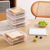 1Pcs Sed Bread Storage Box Toast Refrigerator Freezer French Preservation Container Food Storage Covered Partition Box