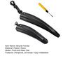 2 Pcs Bicycle Fender Adjustable Front And Rear Fenders Universal Bike Mud Guard Accessories for Mountain Road Bike