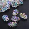 Z22 10 Stück 18x25mm Acryl Exquisit Transparent AB Farbe Wolken Spacer Perlen Schmuck Exquisites Herstellungsmaterial DIY Zubehör