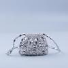 Retro Hand-Woven Sequin Beaded Shoulder Bag - Versatile Acrylic Phone Bag