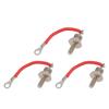 3 Stück 25A ZX25-12 Bürstenloser Generator-Gleichrichter Eisen Generator Reparaturteil für ZX25-12 Garten