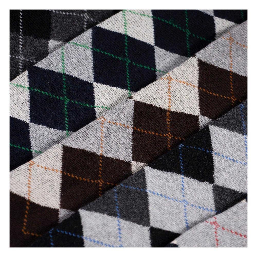 Soxy Men's Argyle Long Socks (Pack of 6)
