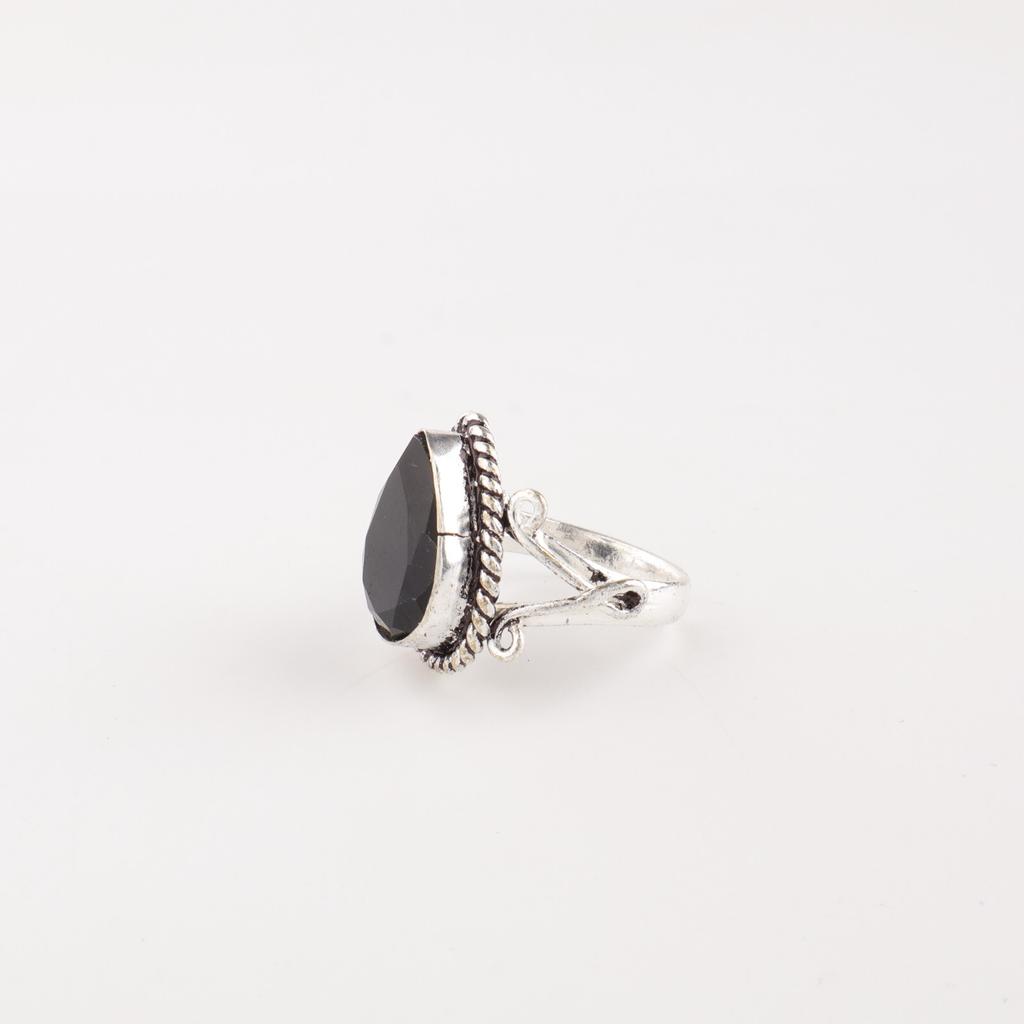 Black Onyx Gemstone 925 Sterling Silver Jewelry Handmade Beautiful Ring For Gift RR-57-18