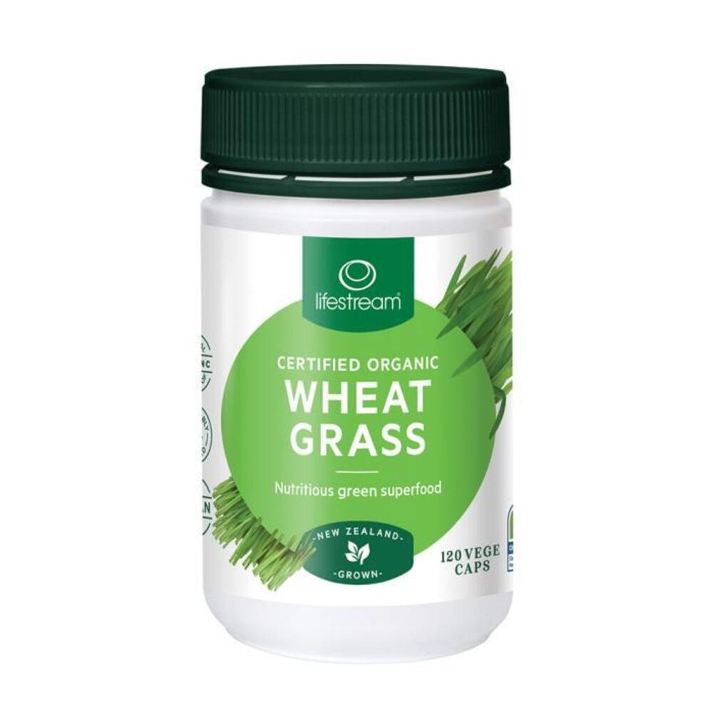 

LifeStream Organic Wheat Grass 120vc