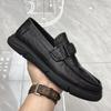 Doudou Shoes Men's 2025 Autumn New Men's Shoes Genuine Leather One-pedal Breathable Versatile Casual Leather Shoes Driving Shoes Tide