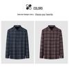 MONTAGUT Men's Plush Wool Silk Blend Business Casual Shirt