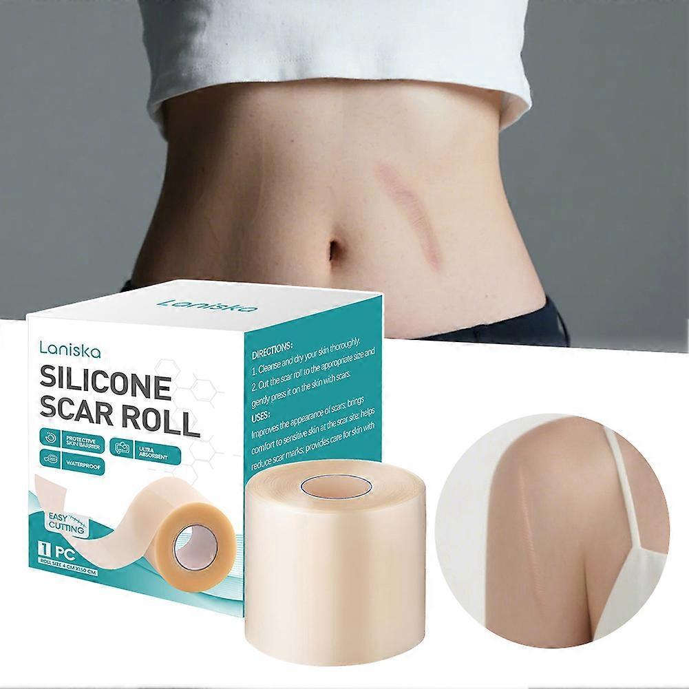Silicone Scars Roll Hydrocolloid Roll for Scars Care Waterproof Invisibles Self-Adhesive Hydrocolloid Patch Bandages