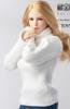 [TOYBARJAPAN] CJG-W011D Bishoujo Winter White High Neck Sweater for 16 Scale Action Figures with TBLeague Body (Head, Body, and Other Outfits Not