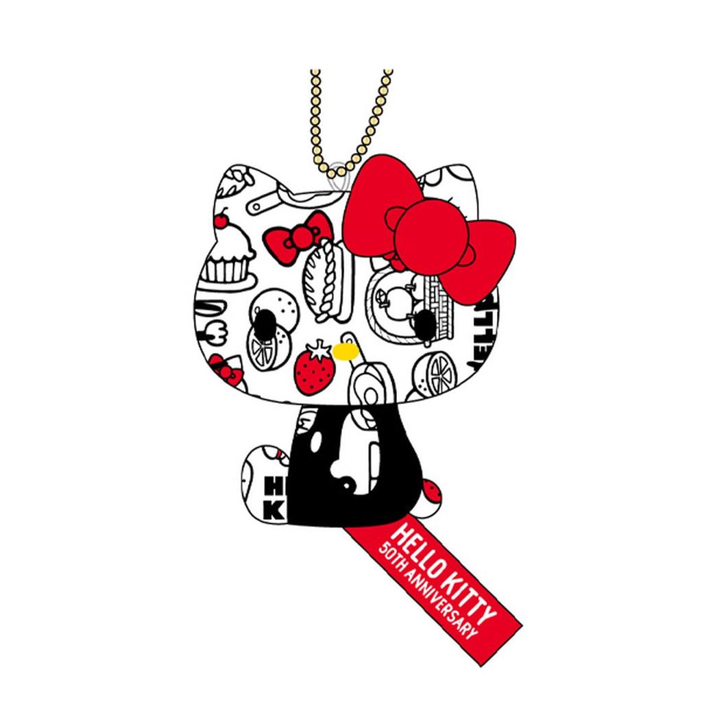 K Company Hello Kitty (50TH Series) Ball Chain Mascot Red