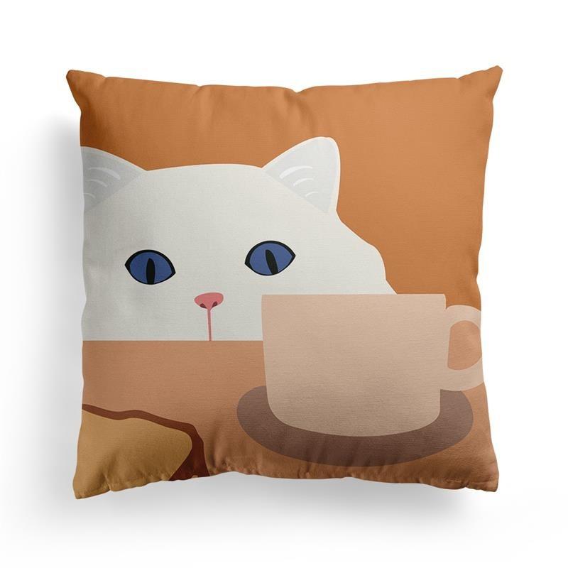 Orange Geometric Sofa Throw Pillow Cover Dormitory Decoration Office Living Room Home Pillow Cover