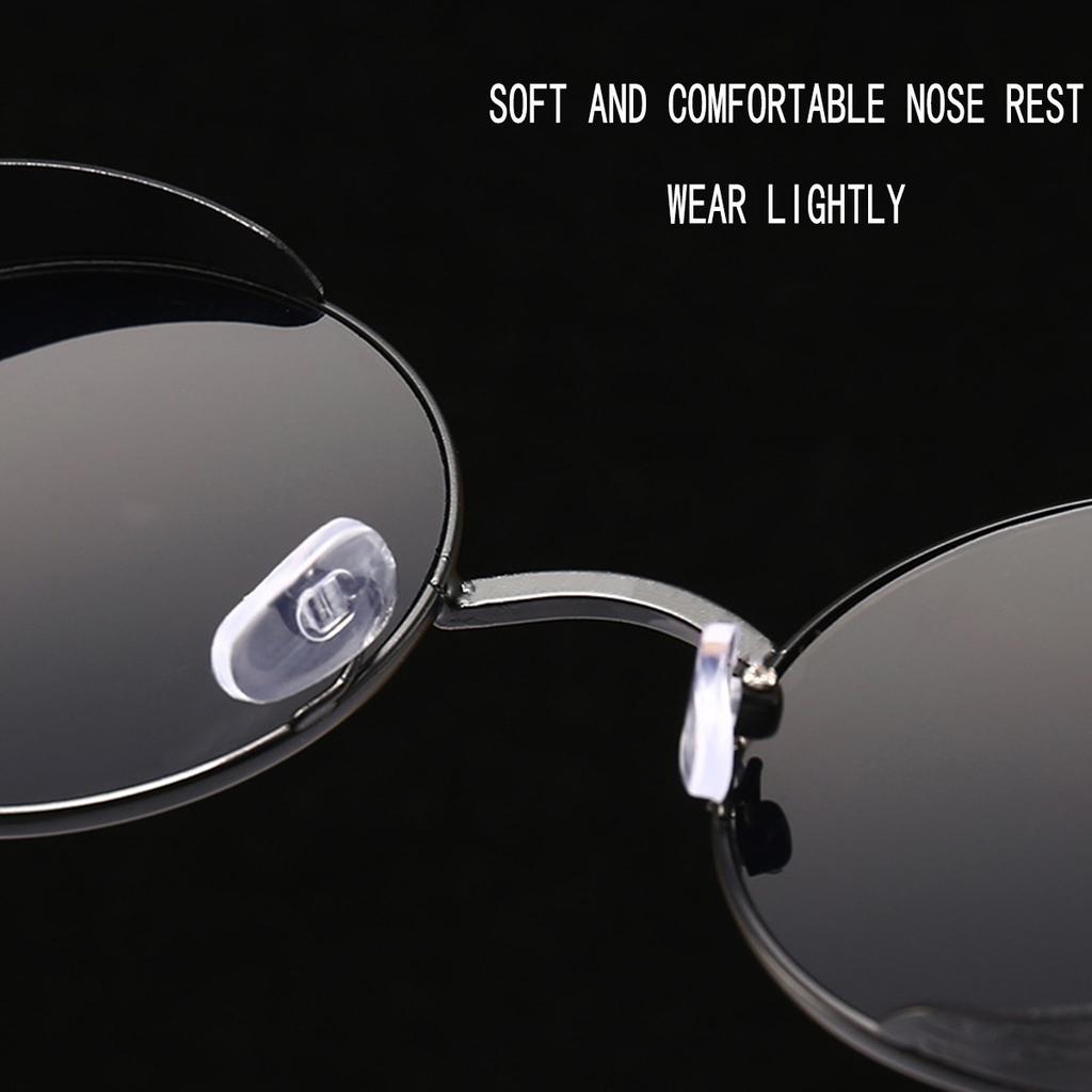 Retro Punk Sunglasses Round Reflective Glasses for Men Women Vintage Style UV Protection