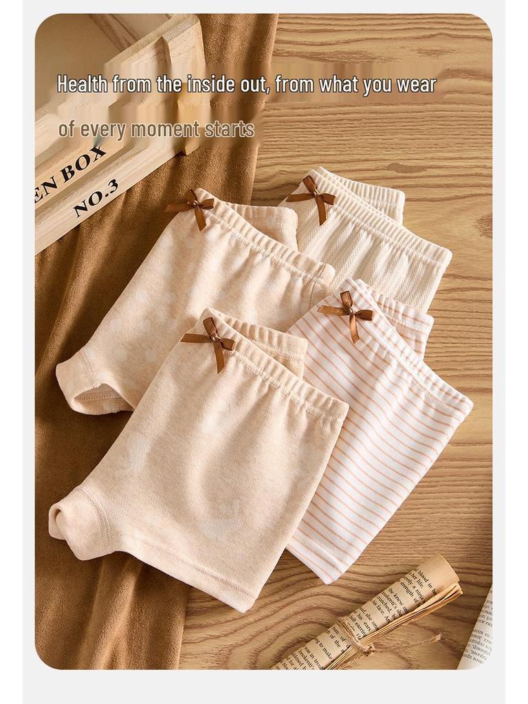 Girls' Antibacterial Pure Cotton Boxer Briefs - No Pinch, All-Day Comfort