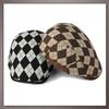 One Limitation Argyle Check Hunting Golf and CP673 Cap, Cap, Travel, Outdoor, Men's Women's, (Brown)