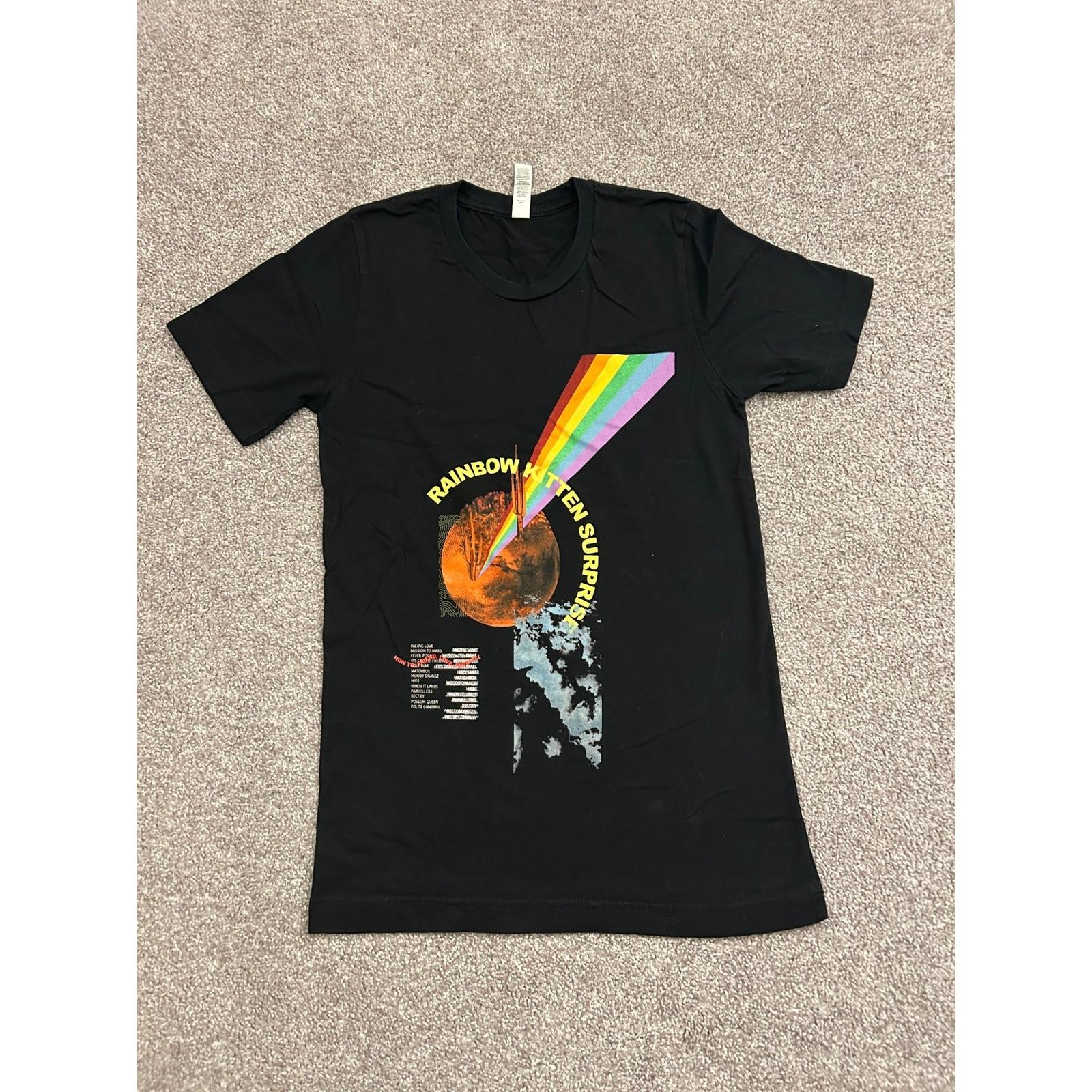 Rainbow Kitten Surprise T-Shirt Unisex XS Black Excellent Band Merch Graphic Tee L