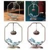 Lotus Flower Hanging Incense Burner Alloy Metal for Bathroom Multifunctional