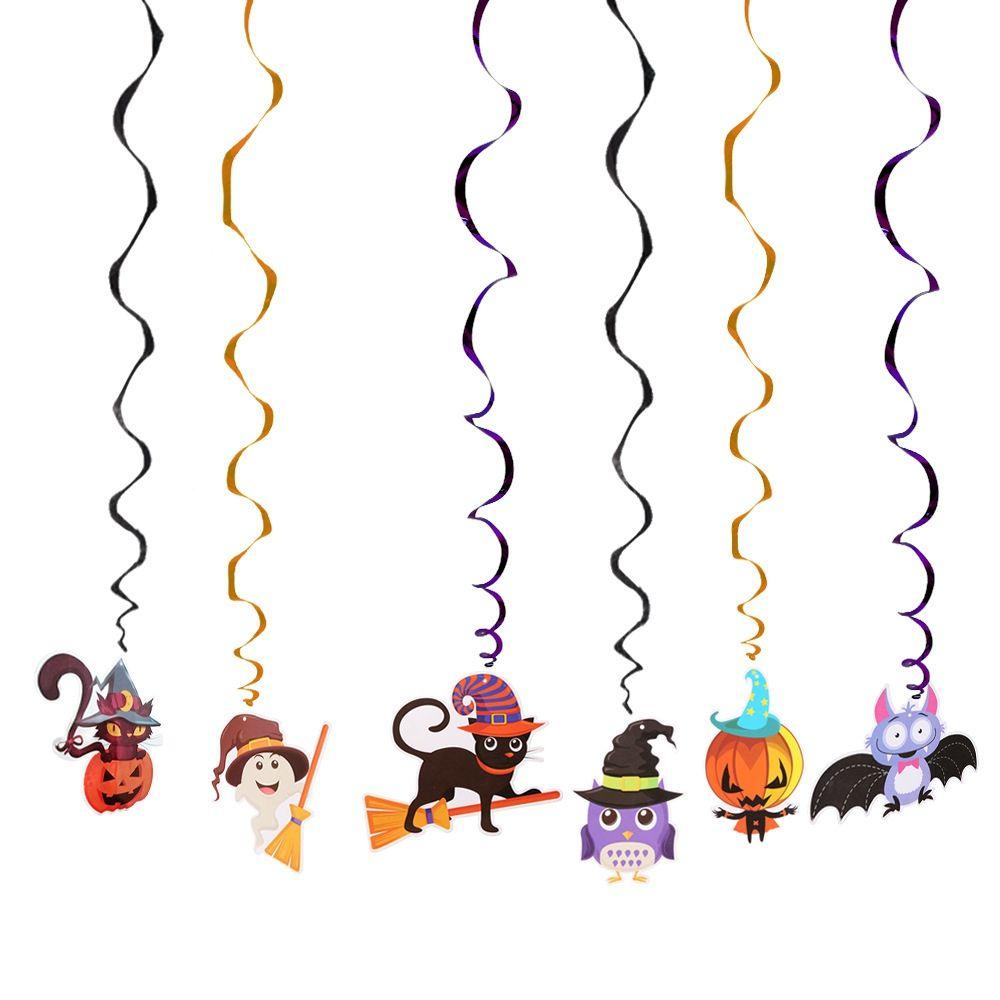 Ornaments Event Pumpkin Ceiling Hanging Swirl Party Supplies Streamers Spiral Halloween Decoration