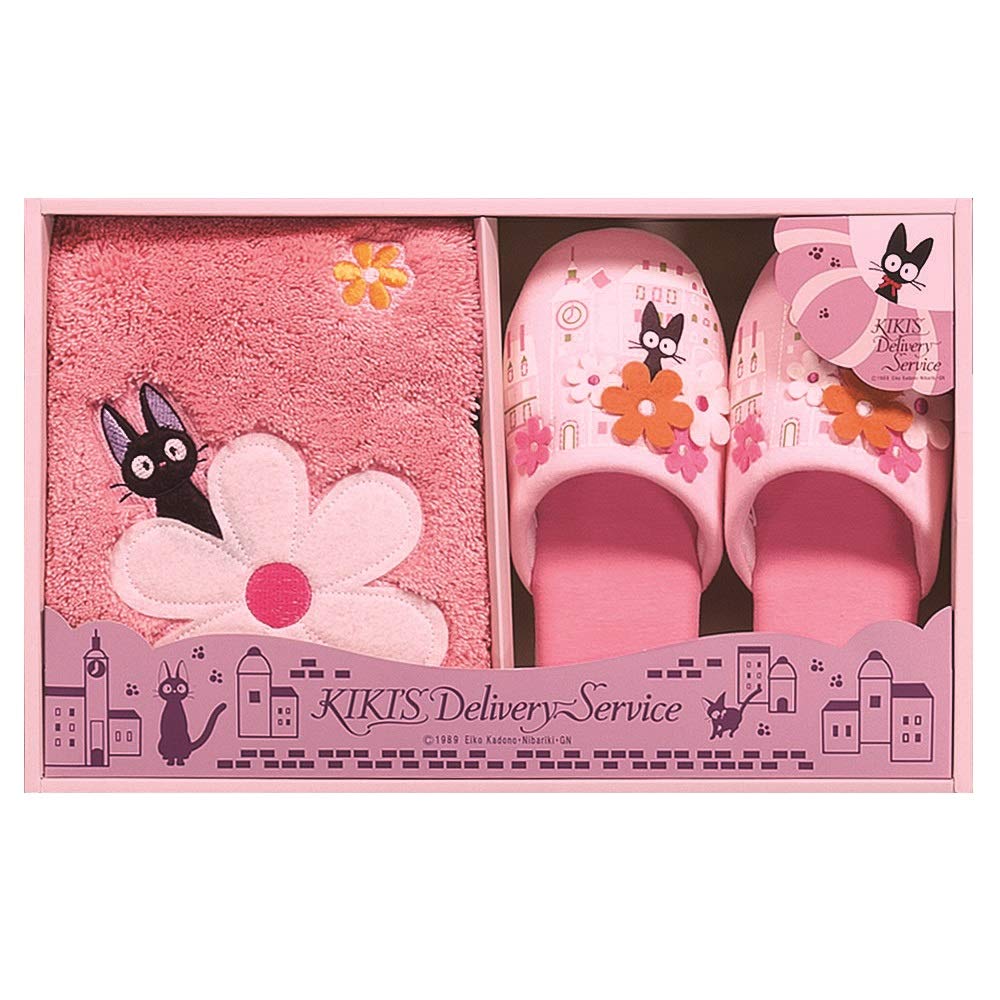 Senko Delivery Service Hello Mat Slippers Gift Boxed Pink 819740 Kiki's &