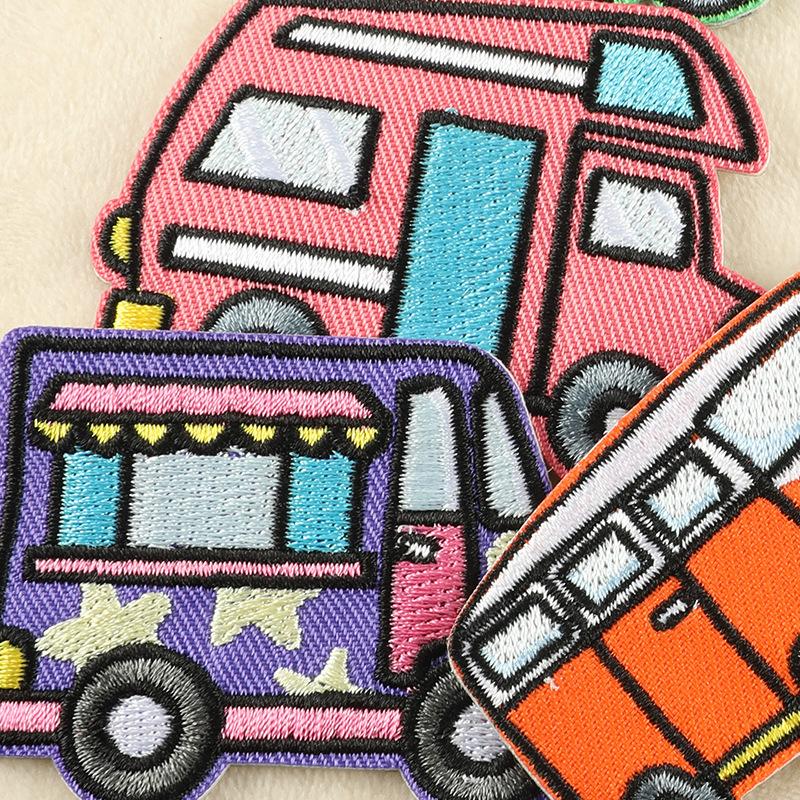Original Embroidery Label Embroidery Sticker Cartoon Car Clothing Accessories Self-adhesive Patch Sticker Coat and Hat Badge Cloth Sticker