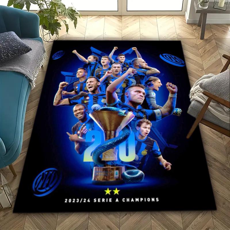 Famous F.C. Internazionale Milano football player Lautaro Martínez carpet is suitable for living room and bedroom office decorative carpet L5
