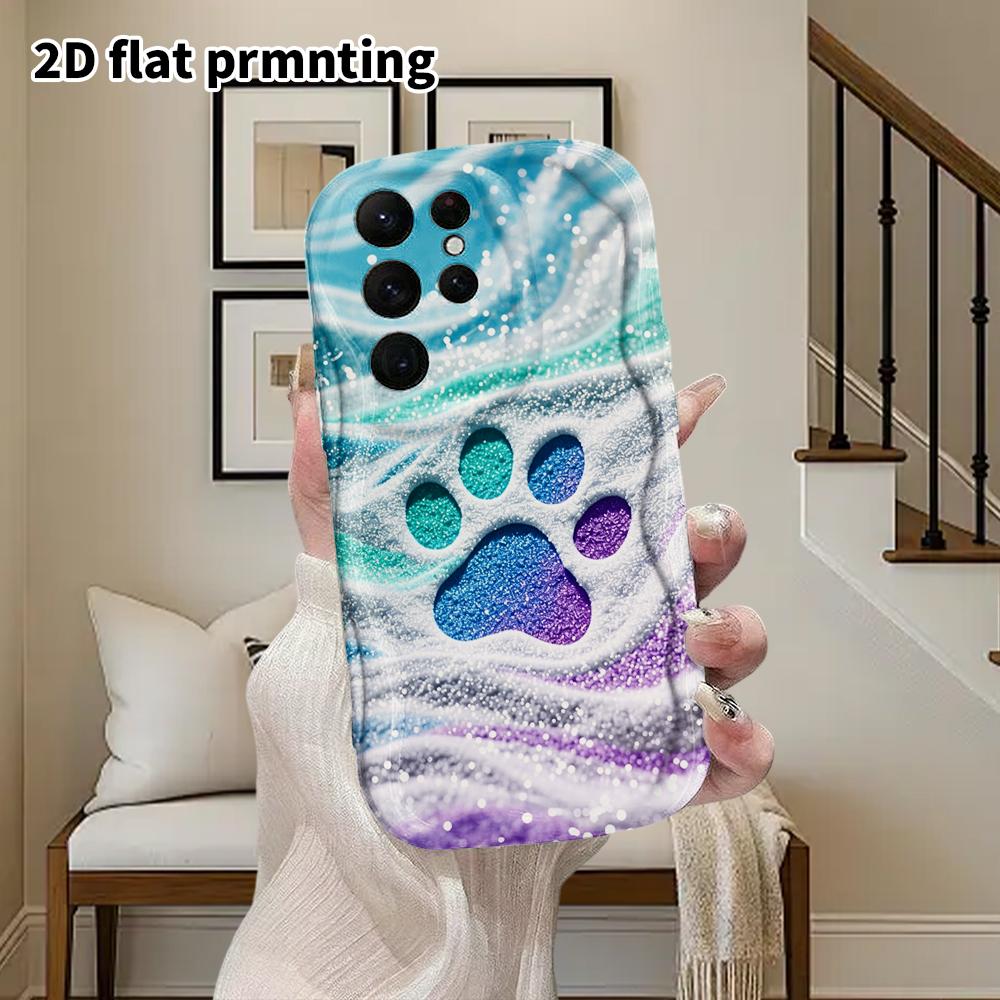 Phone Case: 2D Flat Samsung Galaxy A34 A35 M05 M06 S20 S22 S21 FE Plus 5G Protective Case, Couple Style, Teddy Puppy, Christmas and Halloween Gift