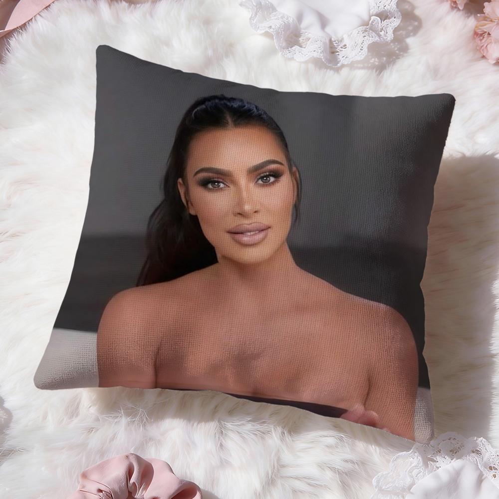 K-Kim K-KardashianS Cushion Cover Premium Comfort Reversible Pillow Cove -Two in One Design for Any Room & Car Interior