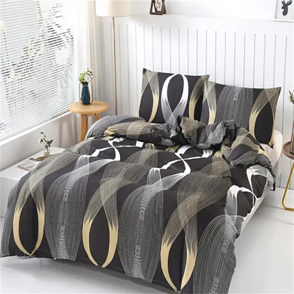 2ks Sada povlaku na přikrývku Špičkový fleece Šetrný k pokožce Pohodlný Rostlinný Geometrický Květinový Domácí Hotelové potřeby 1ks Povlak na přikrývku + 2ks