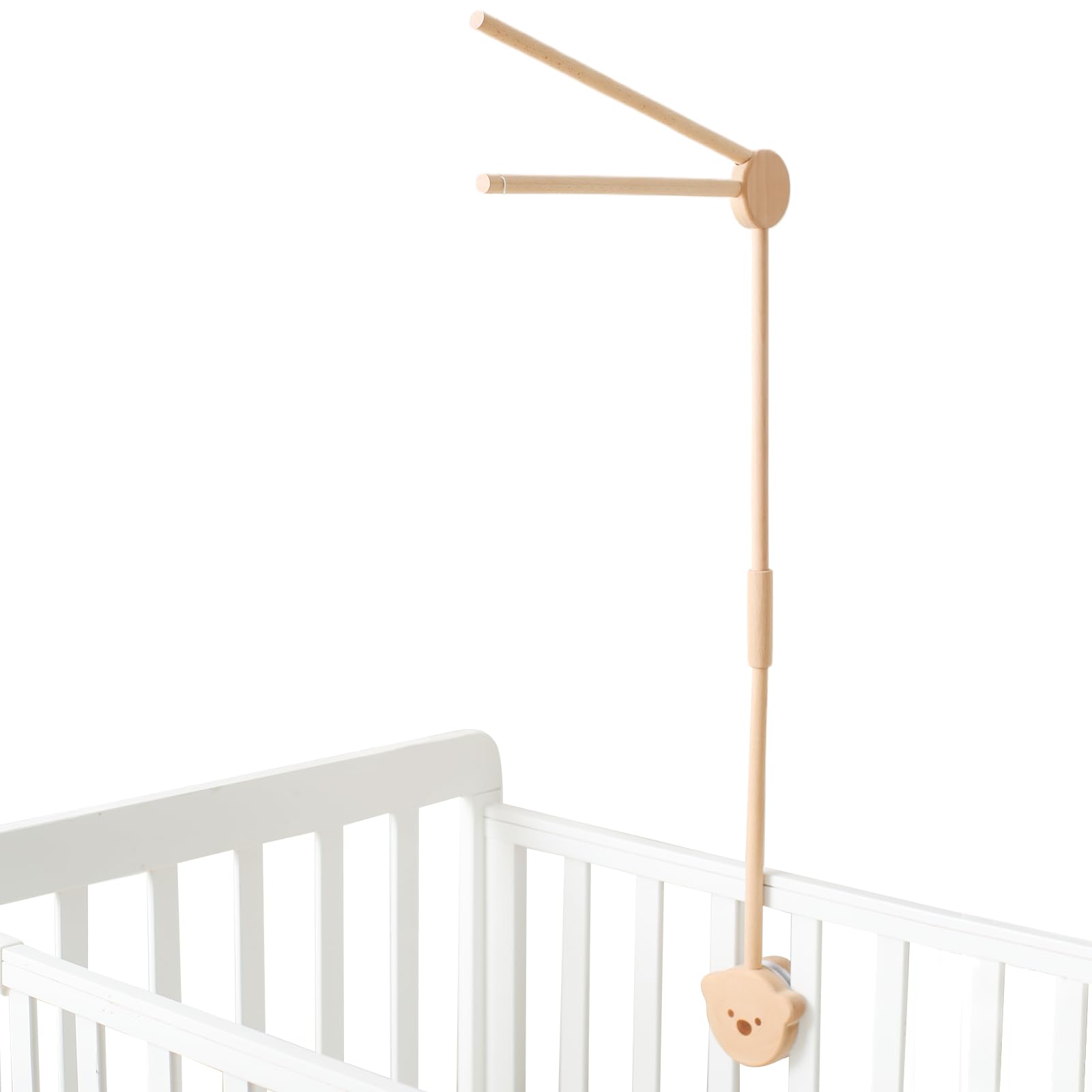 

Make Wooden Crib Mobile with Mobile Natural Wood Arm for Cute Bear Helps Newborns Sleep and Soothe Bed Decoration Let s Arm, Holder, Cribs, Design,