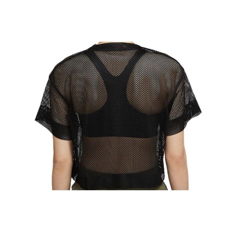 Jordan Crop Tops Women's Black Crew Neck Moderate CZ1892-010
