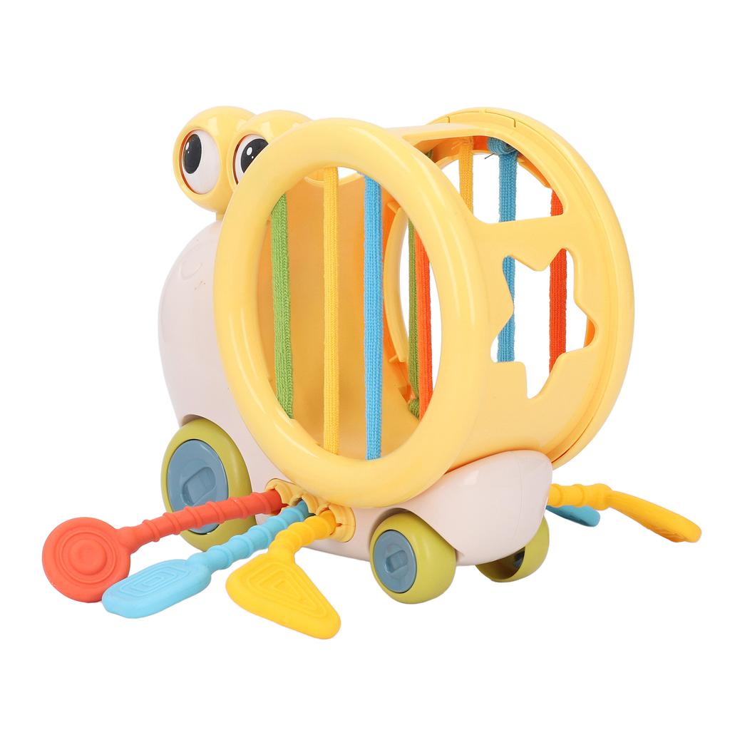 Shape Sorter Pull String Toy Fine Motor Skill Educational Silicone Pull String Sensory Toy for