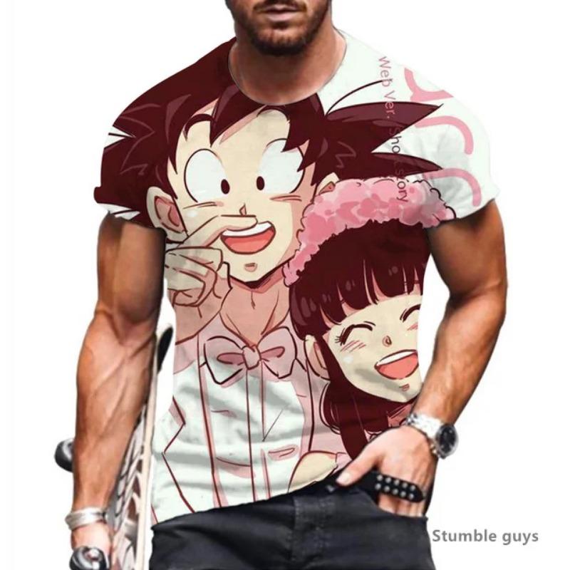 2026 Summer Men s Dragon Ball Vegeta Tshirt T-shirt Goku Kakarot Super Saiyan Fitness Sport Tee S