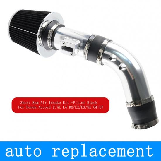 Short Ram Air Intake Kit & Filter Replacement for 04-07 Honda Accord SULEV DX/LX/EX/SE 2.4L L4 Installation DIY MAF