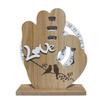 Adjustable Date Wooden Manual Rotating Annual Calendar Desktop Ornament Stable Base Creative Gift Design for Occasions
