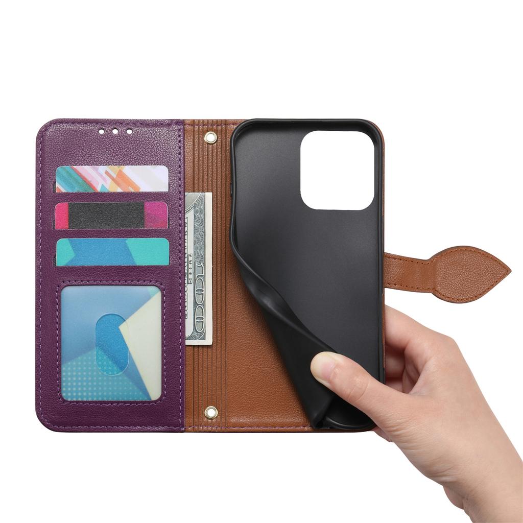 Case for 600 Lite 5G - Leather/PU, Purple, With Lanyard