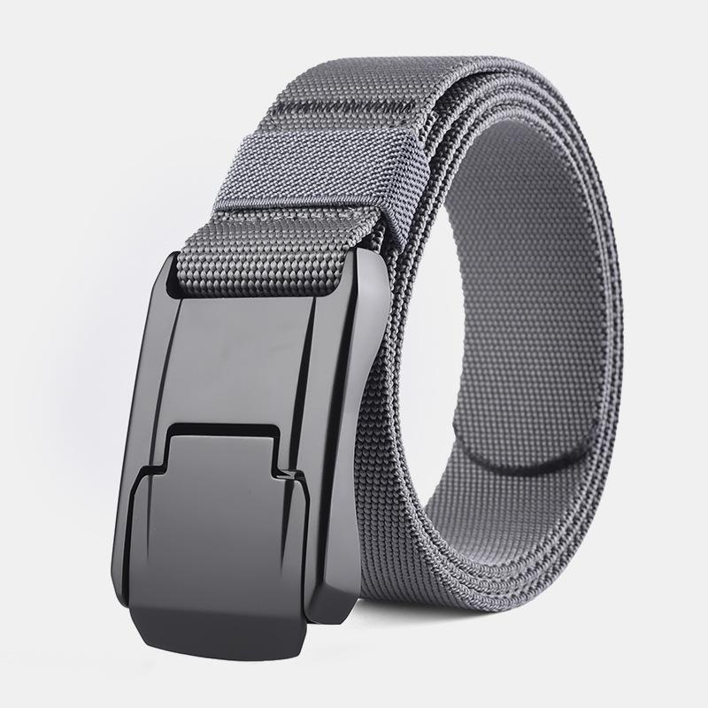 Men'S Outdoor Tactical Belt Zinc Alloy Button Head Elastic Belt Belt Belt Men'S