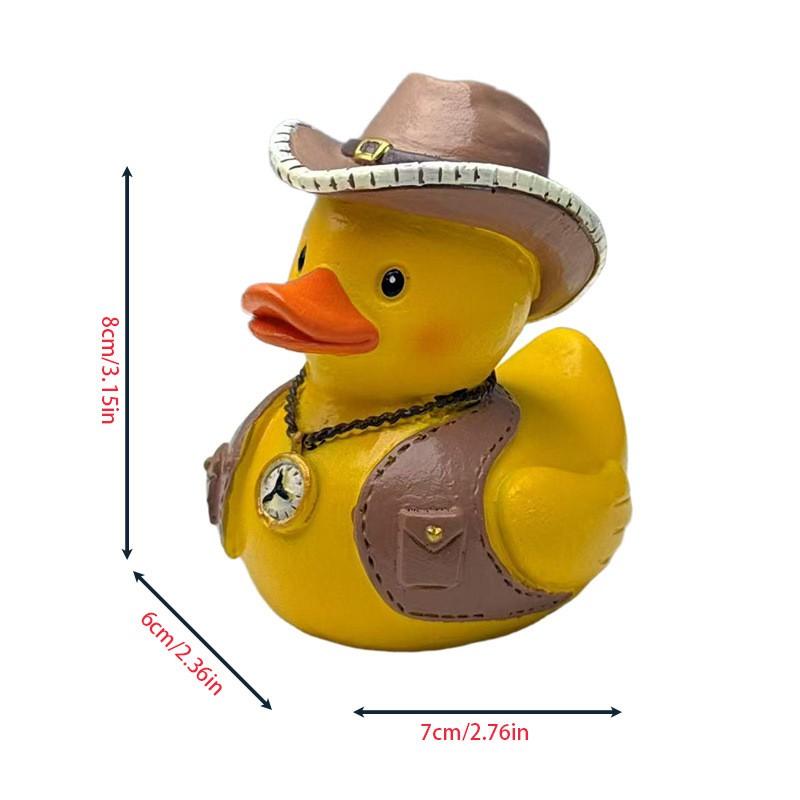 Creative Adventure Duck Resin Figurines Home Desk Garden Decorations