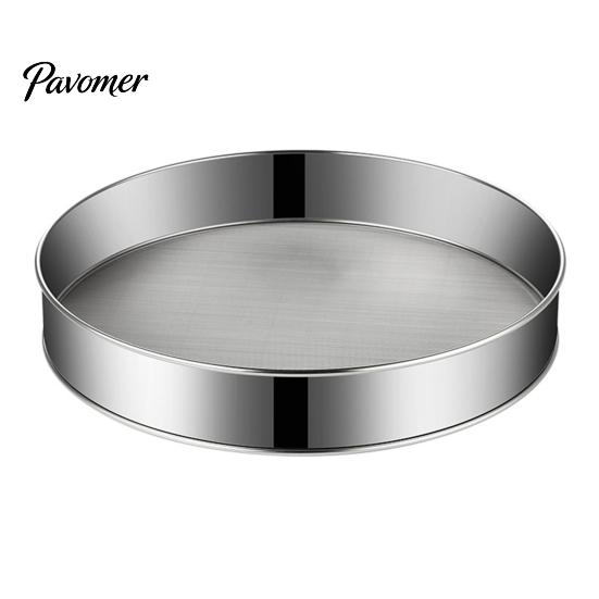Rust Resistant Sifter Stainless Steel Flour Sifter, Handheld Fine Mesh Strainer, Durable Corrosion Professional Baking Sieve Round for Cocoa