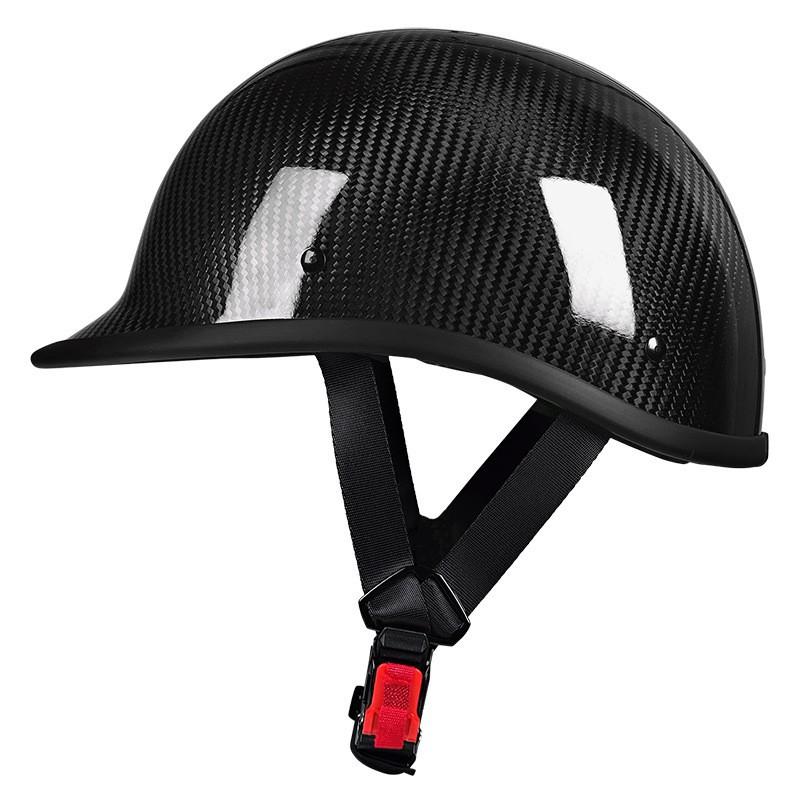 Carbon Fiber Helmet Retro Motorcycle American Half Scoop Pedal Cruise L