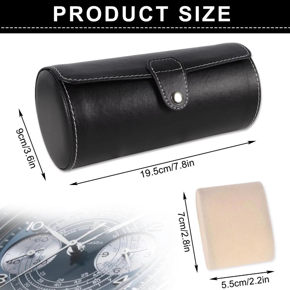 PU Leather Watch Storage Box Portable Watch Roll Travel Case Watch Display Case  Watches Organizer