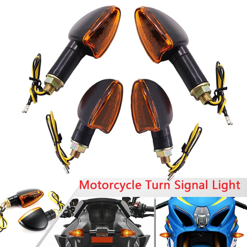 Universal Motorcycle Halogen Turn Signal Light Motorcycle Blinker Lights 12V 10mm Turn Signal Lamp For Honda For YAMAHA