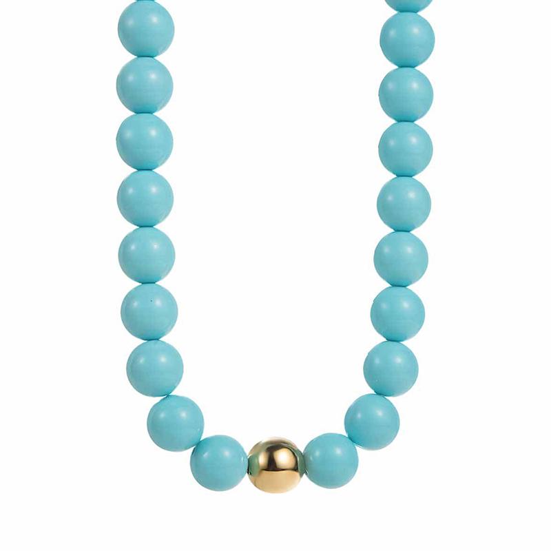 Solid Color Acrylic Bead Necklace Sweet Candy Colored Bead Fashion Cute Bohemian Handmade Colorful Collarbone Chain