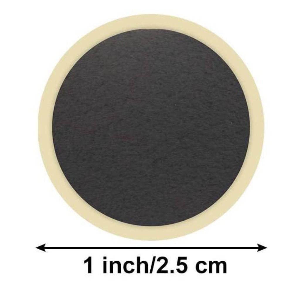Round Rubber Patch Piece Black Tire Fix Kit Portable Repair Tools Kits  Bicycle