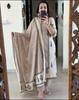 Indian Designer Party Wear Kurta Pant Dupatta Set Women Bollywood Top Tunic Salwar Suit Kurti