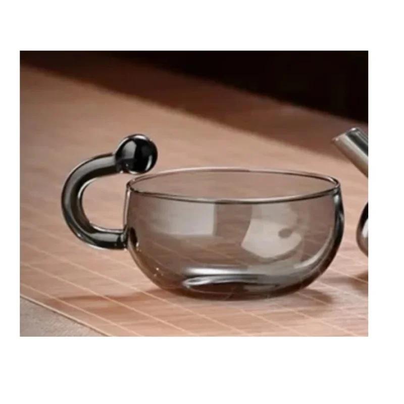 Home New Explosion-proof Boiling Teapot Set Glass Tea Set Heat-resistant Teacup